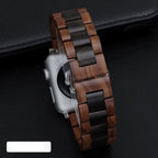 Apple Watch Armband aus Holz in Braun und Schwarz