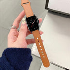 Apple Watch Armband aus braunem Leder