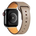 Apple Watch Armband aus gebrochen weißem Leder