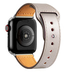Apple Watch Armband aus gebrochen weißem Leder