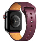 Apple Watch Armband aus bordeauxrotem Leder