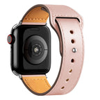 Apple Watch Armband aus rosafarbenem Leder