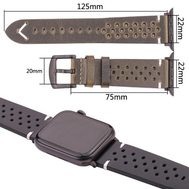 Echtes Lederarmband für die Apple Watch