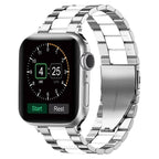 Apple Watch Armband aus silbernem Metall