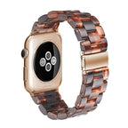 Apple Watch Armband aus honigfarbenem Harz