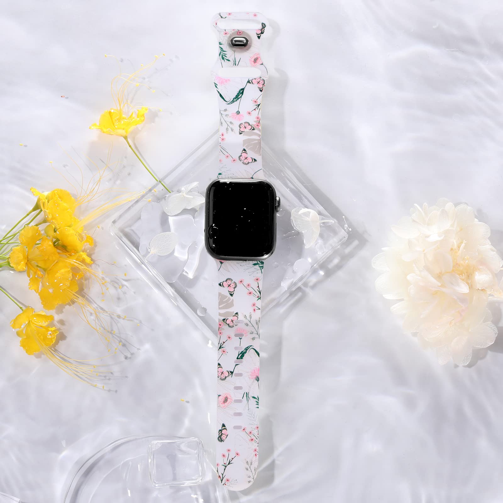 Apple Watch Armband Damen Blumenmuster