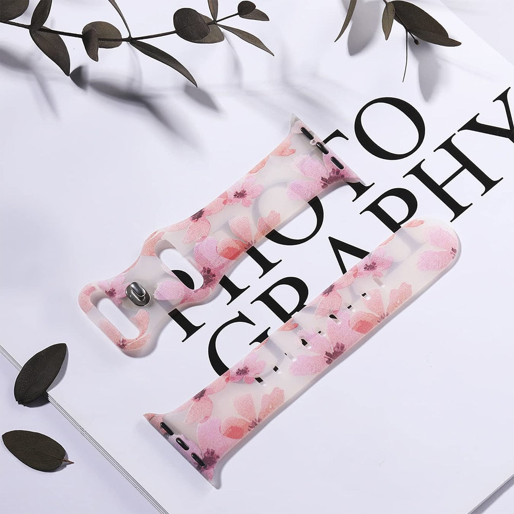 Apple Watch Armband Damen Blumenmuster