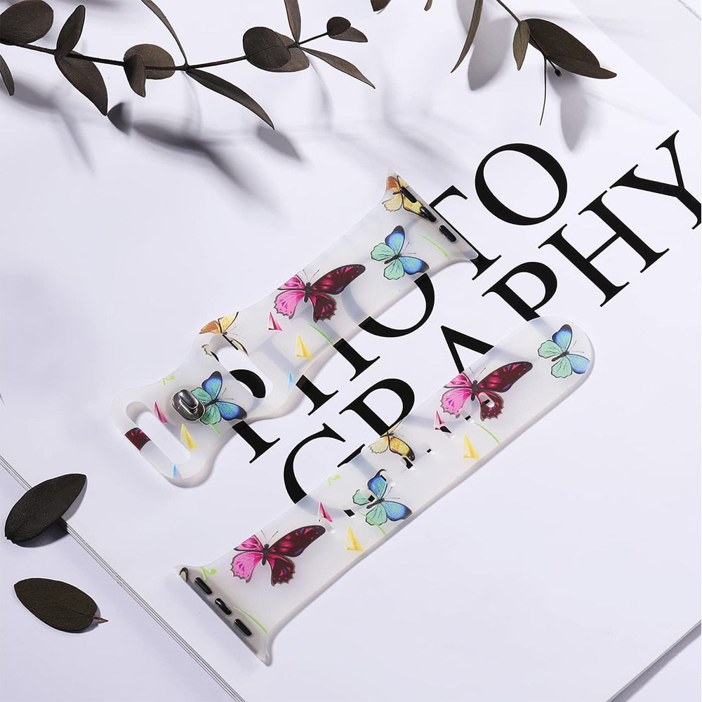 Apple Watch Armband Damen Blumenmuster