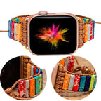 Apple Watch Armband Natürlicher 7-Chakra-Stein