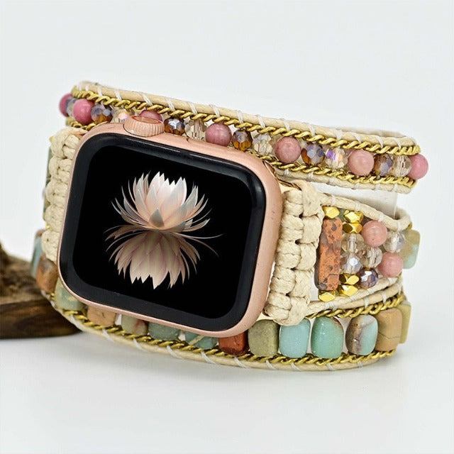 Apple Watch Armband Natürlicher Boho-Stein