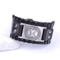 Lebensbaum-Armband für Herren in Schwarz und Silber