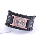 Lebensbaum-Armband für Herren in Schwarz und Kupfer