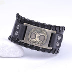 Lebensbaum-Armband für Herren in Schwarz und Gold