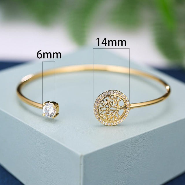 Lebensbaum Armband Gold - Silber - Kupfer