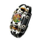 Erzengel Metatron Lederarmband Gourmette