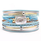 Boho-Chic Armband blau