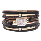 Boho-Chic Armband schwarz