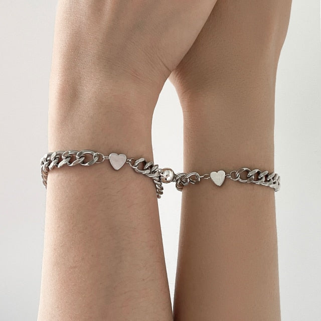 Gemeinsames Paararmband mit Herz