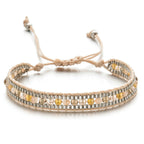 Ethnisches Chic-Armband Beige