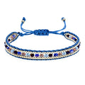 Ethnisches Chic-Armband Königsblau