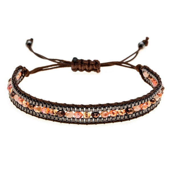 Ethnisches Chic-Armband Braun