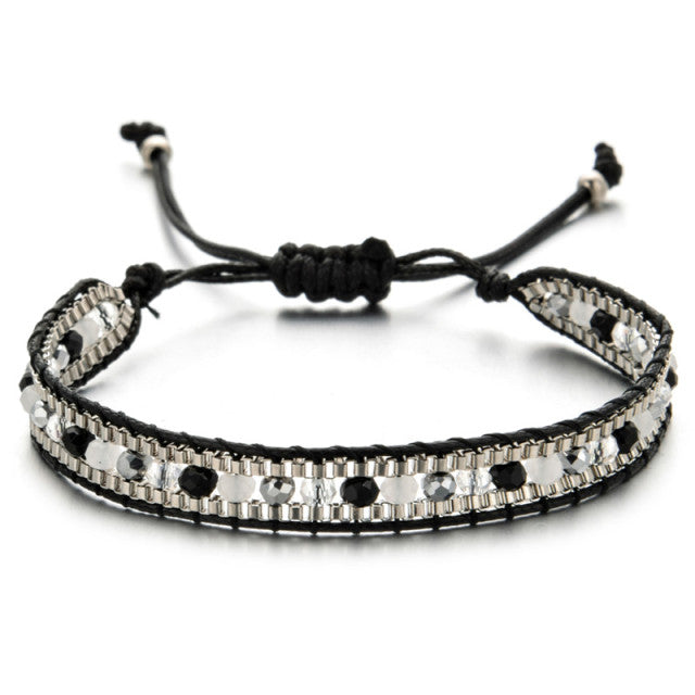 Ethnisches Chic-Armband Schwarz