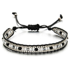 Ethnisches Chic-Armband Schwarz