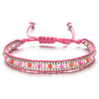 Ethnisches Chic-Armband Rosa