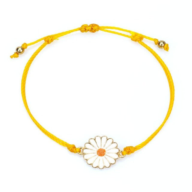 Gelbes Sonnenblumenarmband