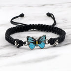 Armband Schmetterling Blau schwarz