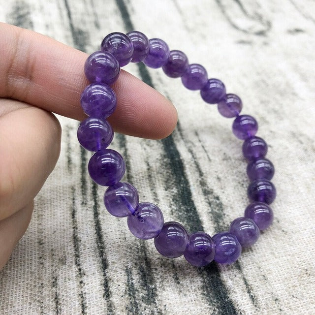 Armband aus natürlichem Amethyststein