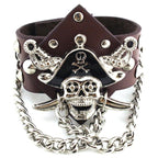 Braunes Piratenarmband