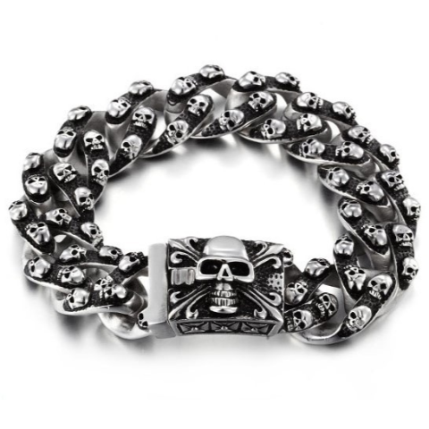 Totenkopf-Armband