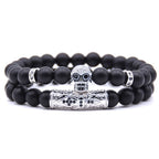 Armband Totenkopf Damen Silber