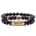 Armband Totenkopf Damen Gold