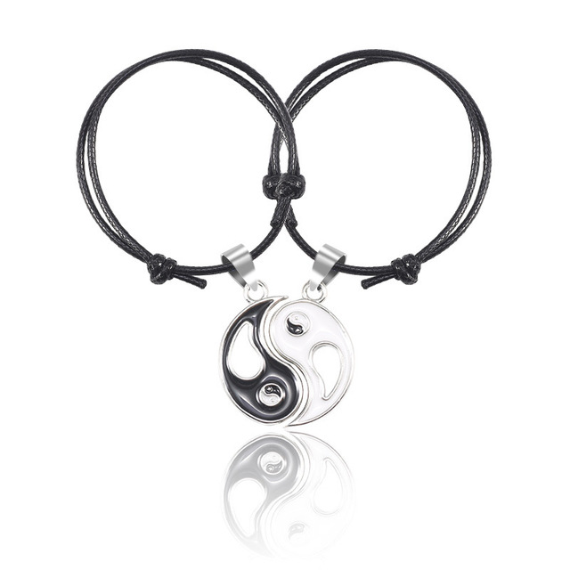 Trennbares Yin-Yang-Paararmband 