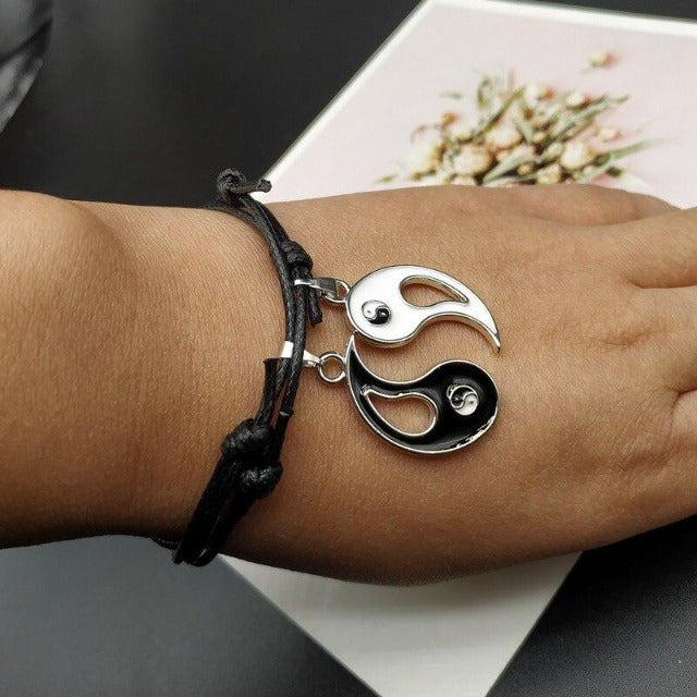 Trennbares Yin-Yang-Paararmband 