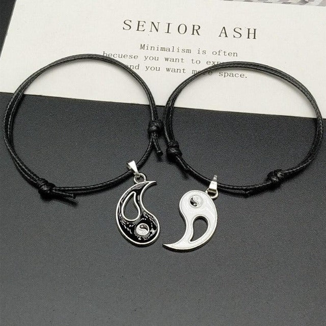 Trennbares Yin Yang Partnerarmband