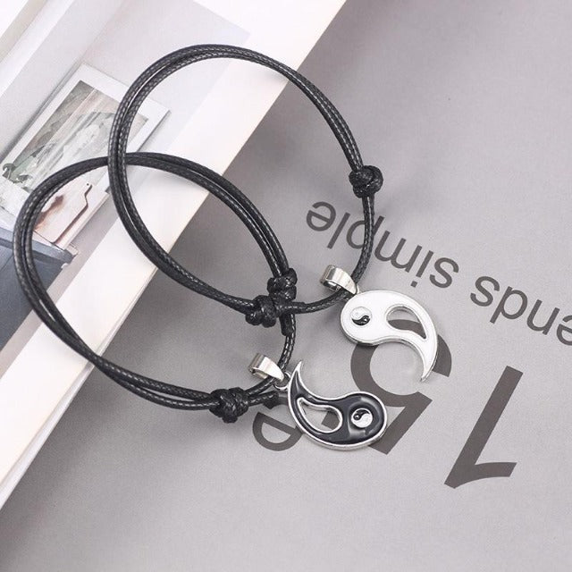 Trennbares Yin-Yang-Paararmband 