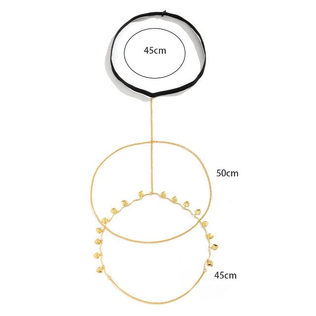 Oberschenkelskette Gold & Silber für Damen