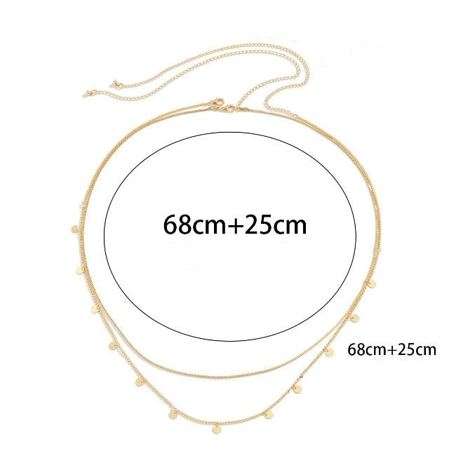 Bauchkette für Damen Gold & Silber