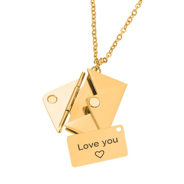 Halskette mit Umschlag-Anhänger