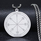 Halskette mit Schutz-Talisman Silber & Gold silber