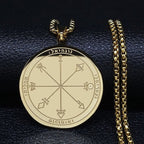 Halskette mit Schutz-Talisman Silber & Gold gold