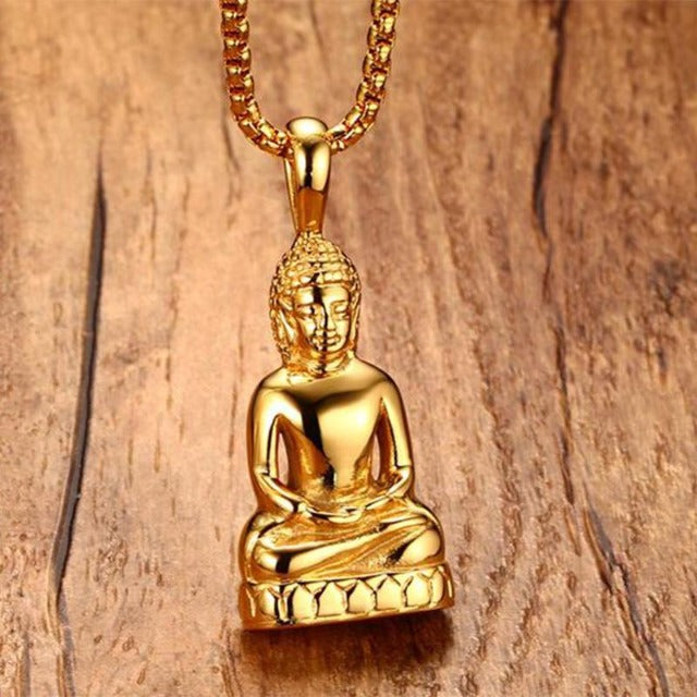Buddha Halskette Gold