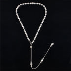 Halskette für den Rücken zur Hochzeit mit Perlen für Damen