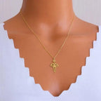 Halskette Lotusglanz Gold