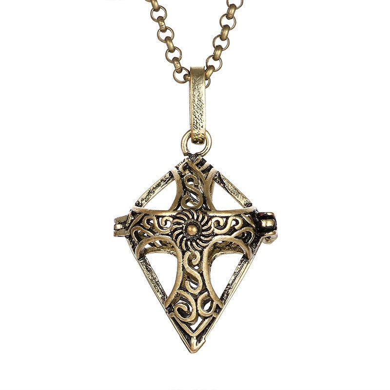 Schwangerschafts-Bola-Halskette für Frauen mit offenem Anhänger 