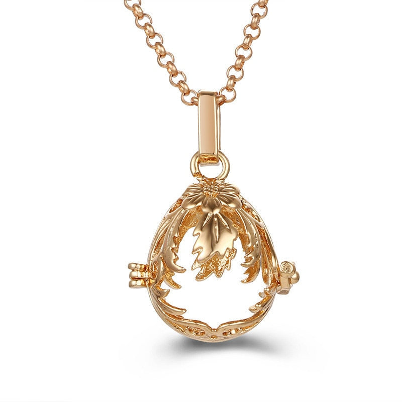 Schwangerschafts-Bola-Halskette für Frauen mit offenem Anhänger 