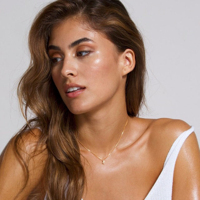 Personalisierte Halskette mit Anfangsbuchstabe